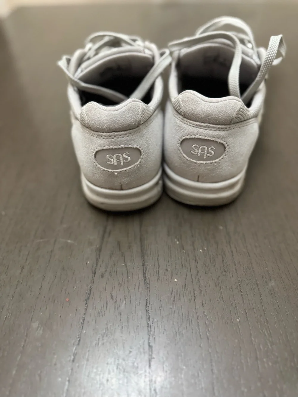 SAS Kids Neutral Gray Lace-Up Sneakers